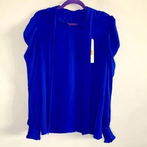 Dokotoo Vibrant Blue Blouse